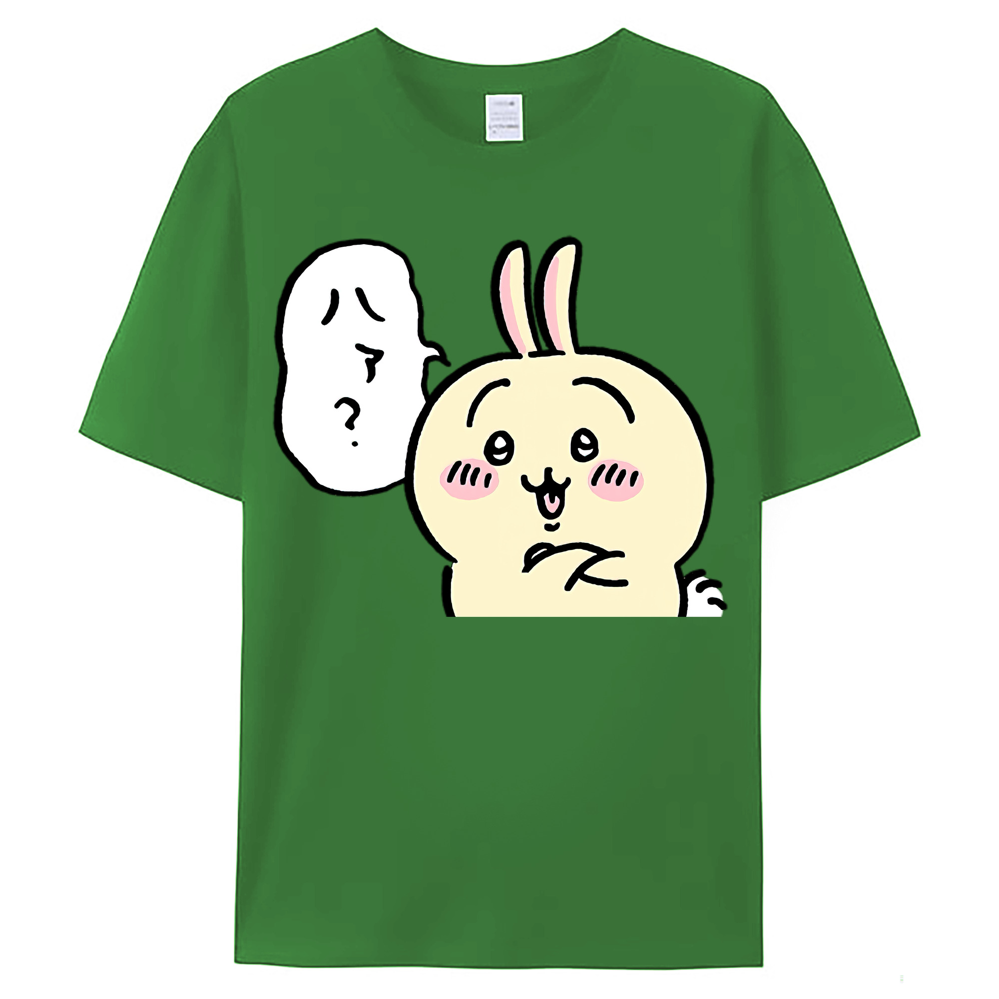 （画像用） ちいかわ うさぎ Chii-kawa usagi レディースカジュアルプリントTシャツ（綿100％）